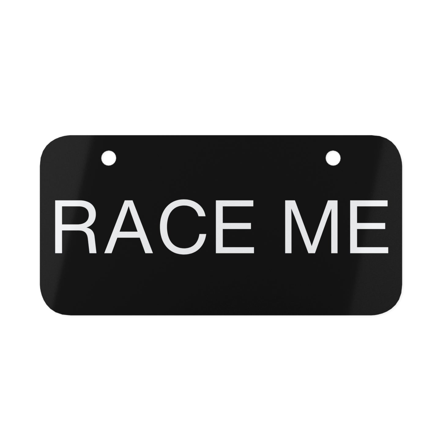 RACE ME Mini License Plate