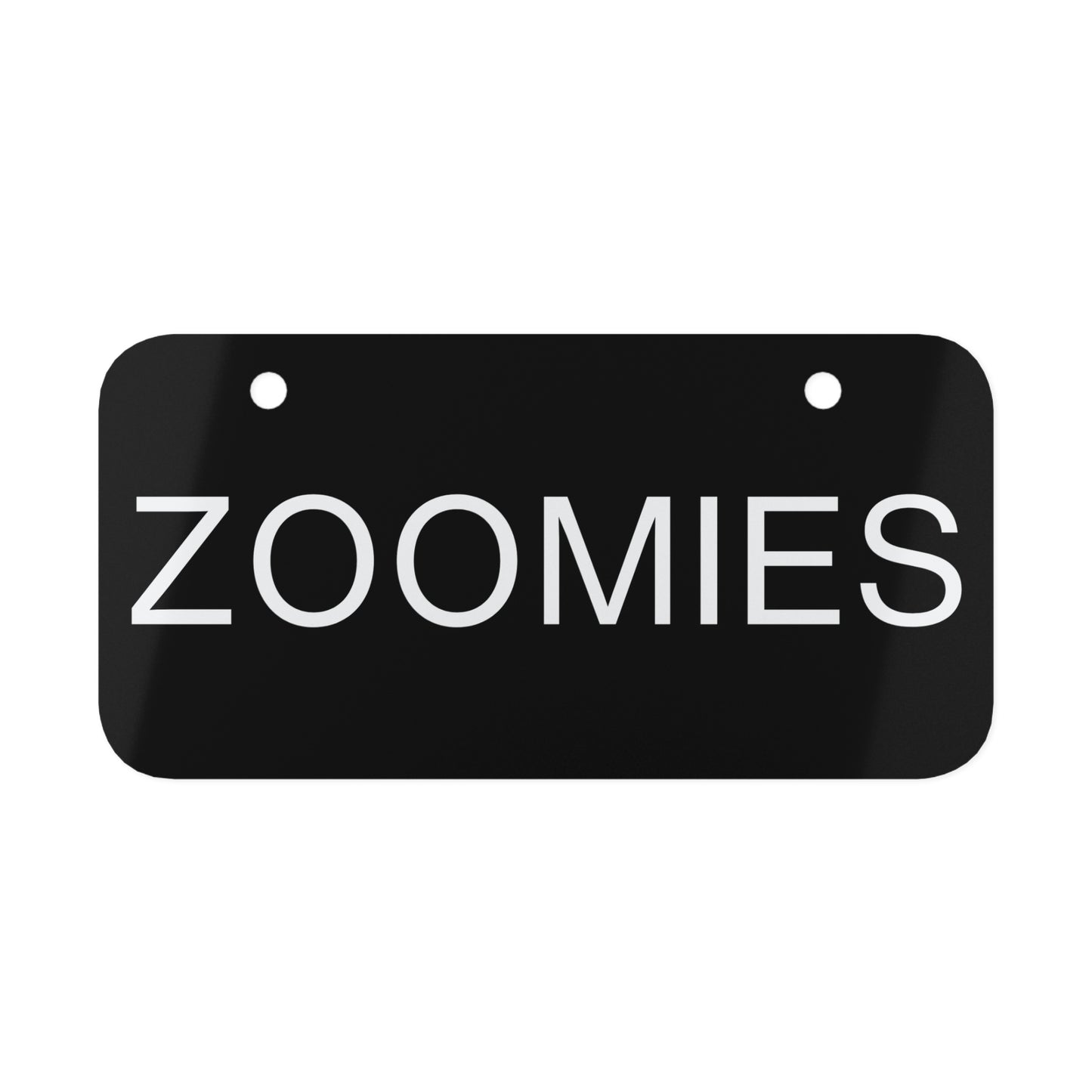 ZOOMIES Mini License Plate