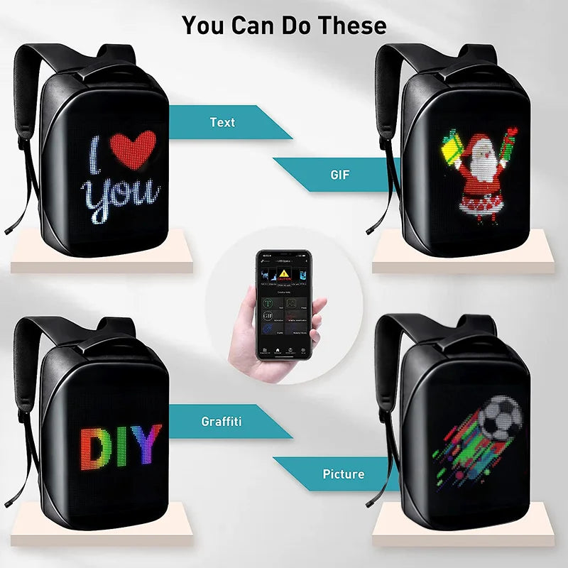 LED Advertising Backpack